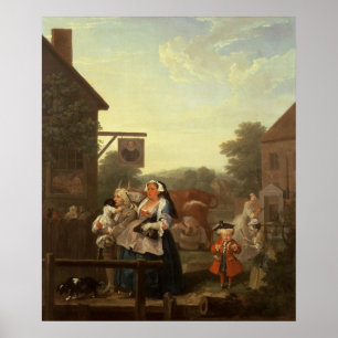 De viervoudige dag: Avond 1736 Poster