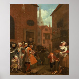 De viervoudige dag: Goedemorgen, 1736 Poster