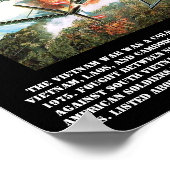 De Vietnamese oorlogsdruk Poster (Hoek)