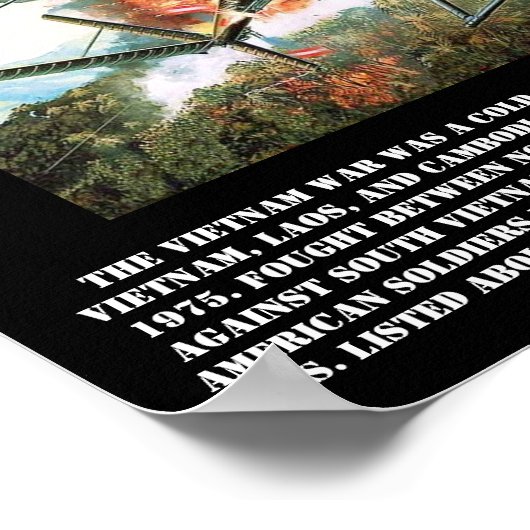 De Vietnamese oorlogsdruk Poster (Hoek)