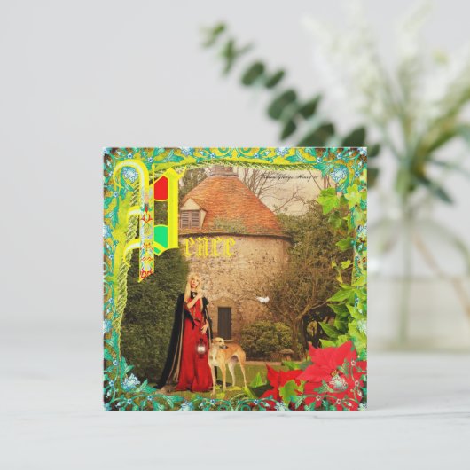 "De Vigil" ~  kerstuitnodiging Kaart (Staand voorkant)