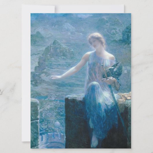 De Vigil van de Valkyrie (legante dame in een kast Kaart (Voorkant)