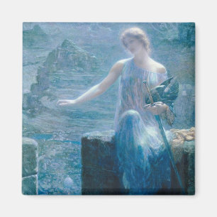 De Vigil van de Valkyrie (legante dame in een kast Magneet