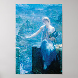 De Vigil van Valkyrie van Edward Robert Hughes Poster