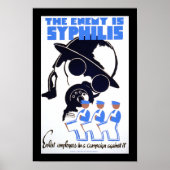 De vijand is Syphilis Poster (Voorkant)