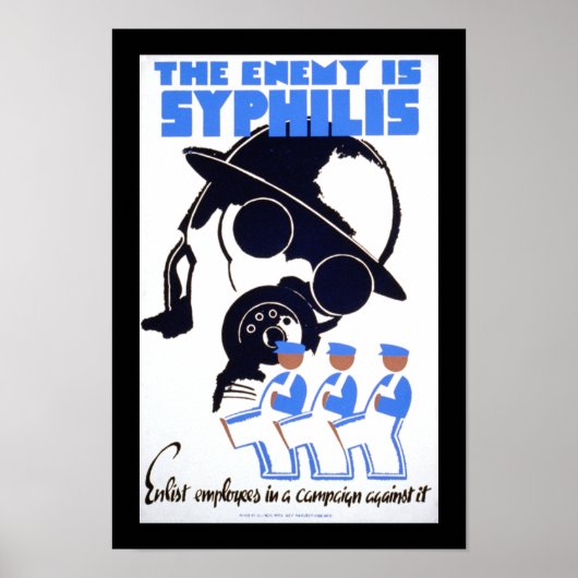 De vijand is Syphilis Poster (Voorkant)