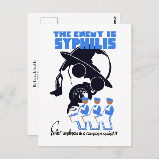 De vijand is zielig briefkaart (Voorkant / Achterkant)