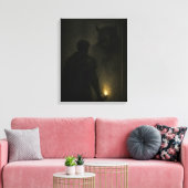 De vijand van binnen – Canvas Kunstprint Afdruk (Insitu (Woonkamer))