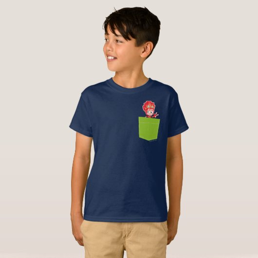 De vijf | Brand in de mand T-shirt (Voorkant volledig)