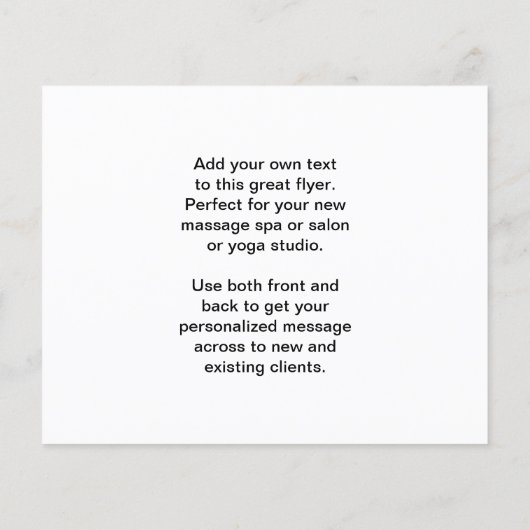 De vijf elementen flyer (Achterkant)