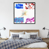 De Vijf Elementen Van Abstract Canvas Afdruk (Insitu (Slaapkamer))