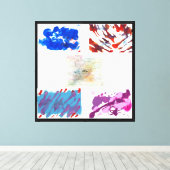 De Vijf Elementen Van Abstract Canvas Afdruk (Insitu (Houten vloer))