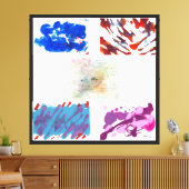 De Vijf Elementen Van Abstract Canvas Afdruk (Insitu (Woonkamer))