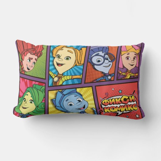 De vijf | Fixie Comics - de Fixie Kinder Kussen (Voorkant)