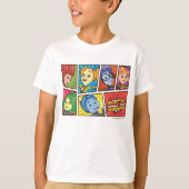 De vijf | Fixie Comics - de Fixie Kinder T-shirt (Voorkant)