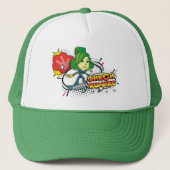 De vijf | Fixie Comics- Verda op haar klembord Trucker Pet (Voorkant)