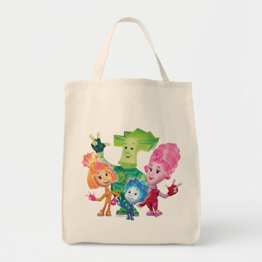 De vijf | Fixie-familie Tote Bag (Voorkant)