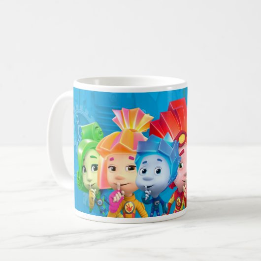 De vijf | Fixie Kinder Koffiemok (Voorkant links)