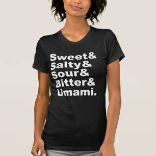 De vijf gebaren   Zuurzure bitter en umami T-shirt