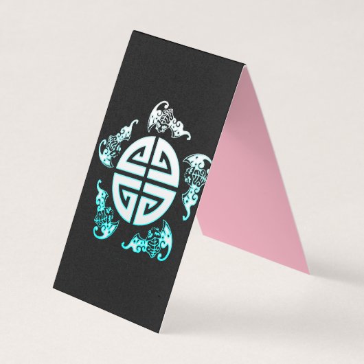 De Vijf Grote Zegeningen; Geluk, Gezondheid, Deugd Visitekaartje (Voorkant)