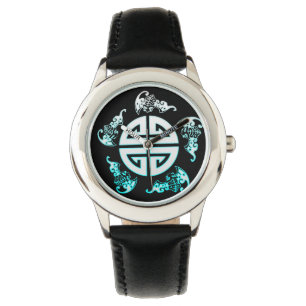 De vijf grote zegeningen;Geluk, Gezondheid, Virtue Horloge