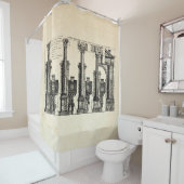 De vijf klassen van architectuur, 1725 douchegordijn (In situ)