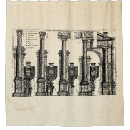 De vijf klassen van architectuur, 1725 douchegordijn
