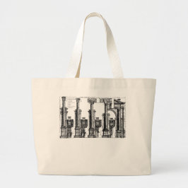 De vijf klassen van architectuur, 1725 grote tote bag
