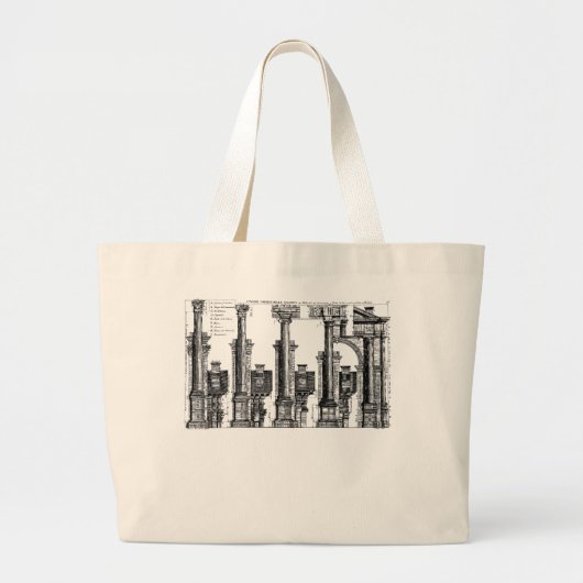 De vijf klassen van architectuur, 1725 grote tote bag (Voorkant)