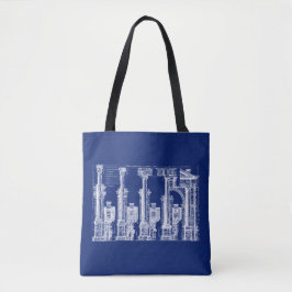 De vijf klassen van architectuur, 1725 tote bag