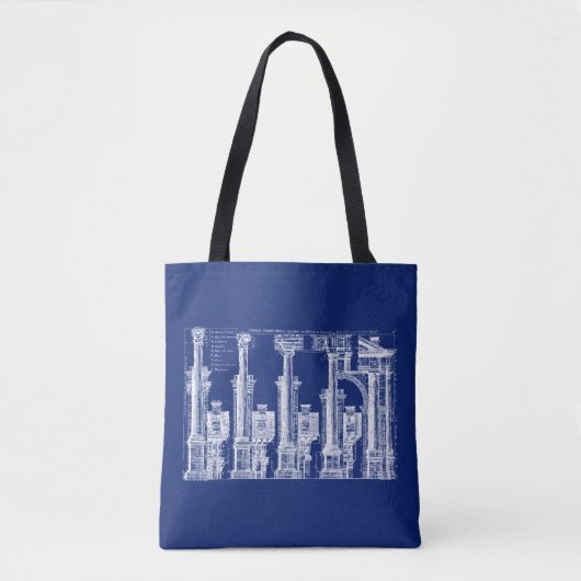 De vijf klassen van architectuur, 1725 tote bag (Voorkant)