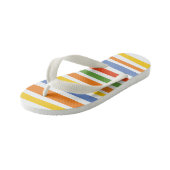 De vijf | Multicolored striped Kinder Teenslippers (Schuin)