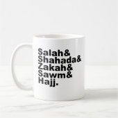 De vijf pijlers van de islam | Muslim Prayer Faith Koffiemok (Links)