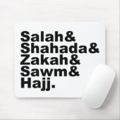 De vijf pijlers van de islam | Muslim Prayer Faith Muismat (Met muis)