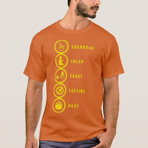 De vijf pijlers van de islam t-shirt
