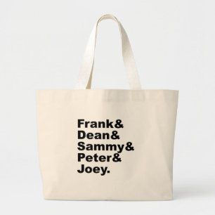 De vijf ratten Frank Dean Sammy Joey & Peter Grote Tote Bag