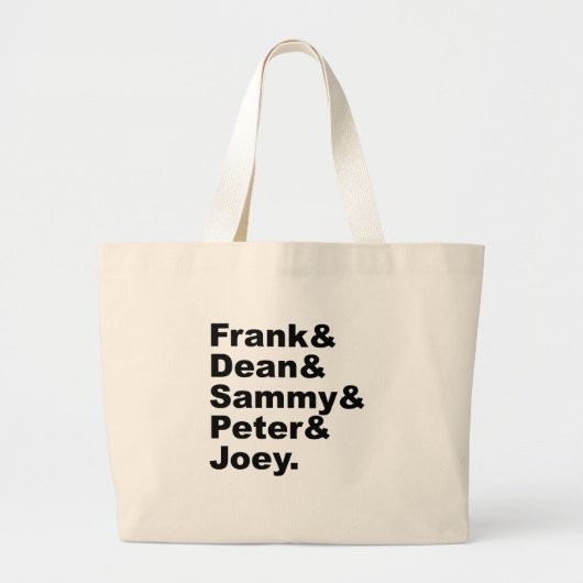 De vijf ratten | Frank Dean Sammy Joey & Peter Grote Tote Bag (Voorkant)