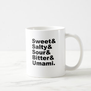 De Vijf Smaken   Zoet Zout Zuurtje Bitter & Umami Koffiemok