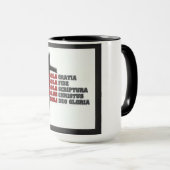 De VIJF SOLAS. Mok (Voorkant rechts)