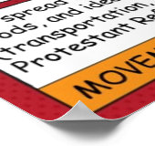 De vijf thema's van de geografische spreiding poster (Hoek)