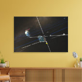 De vijf THEMIS-ruimtevaartuigen in een baan om de Canvas Afdruk (Insitu (Woonkamer))