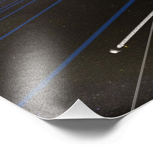 De vijf THEMIS-ruimtevaartuigen in een baan om de Foto Afdruk (Hoek)