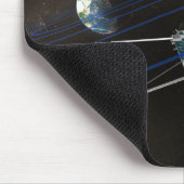 De vijf THEMIS-ruimtevaartuigen in een baan om de  Muismat (Hoek)