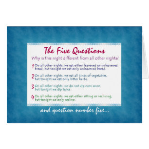 De vijf vragen van Pesach