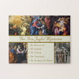 De vijf vrolijke mysteries legpuzzel