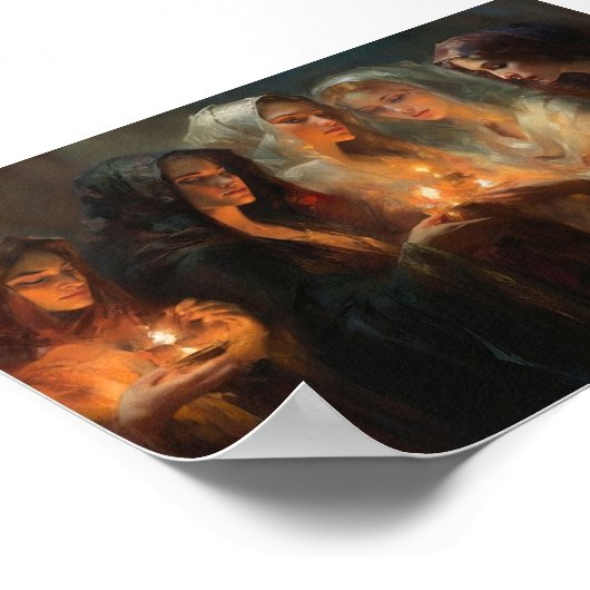 De vijf wijze maagden poster (Hoek)