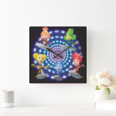 De vijf | Zeer geheim — Fixie Kinder Vierkante Klok (Huis)