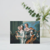 De vijf zintuigen briefkaart (Staand voorkant)
