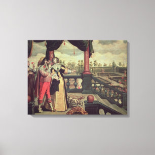 De vijf zintuigen - Geur Canvas Afdruk