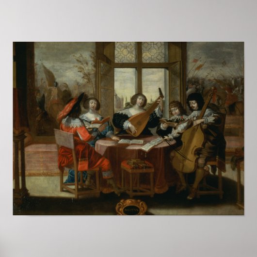 De vijf zintuigen - het horen poster (Voorkant)